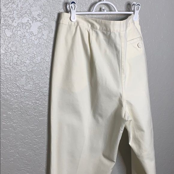 NWT Talbots linen White/ Cream Pants - Picture 9 of 9